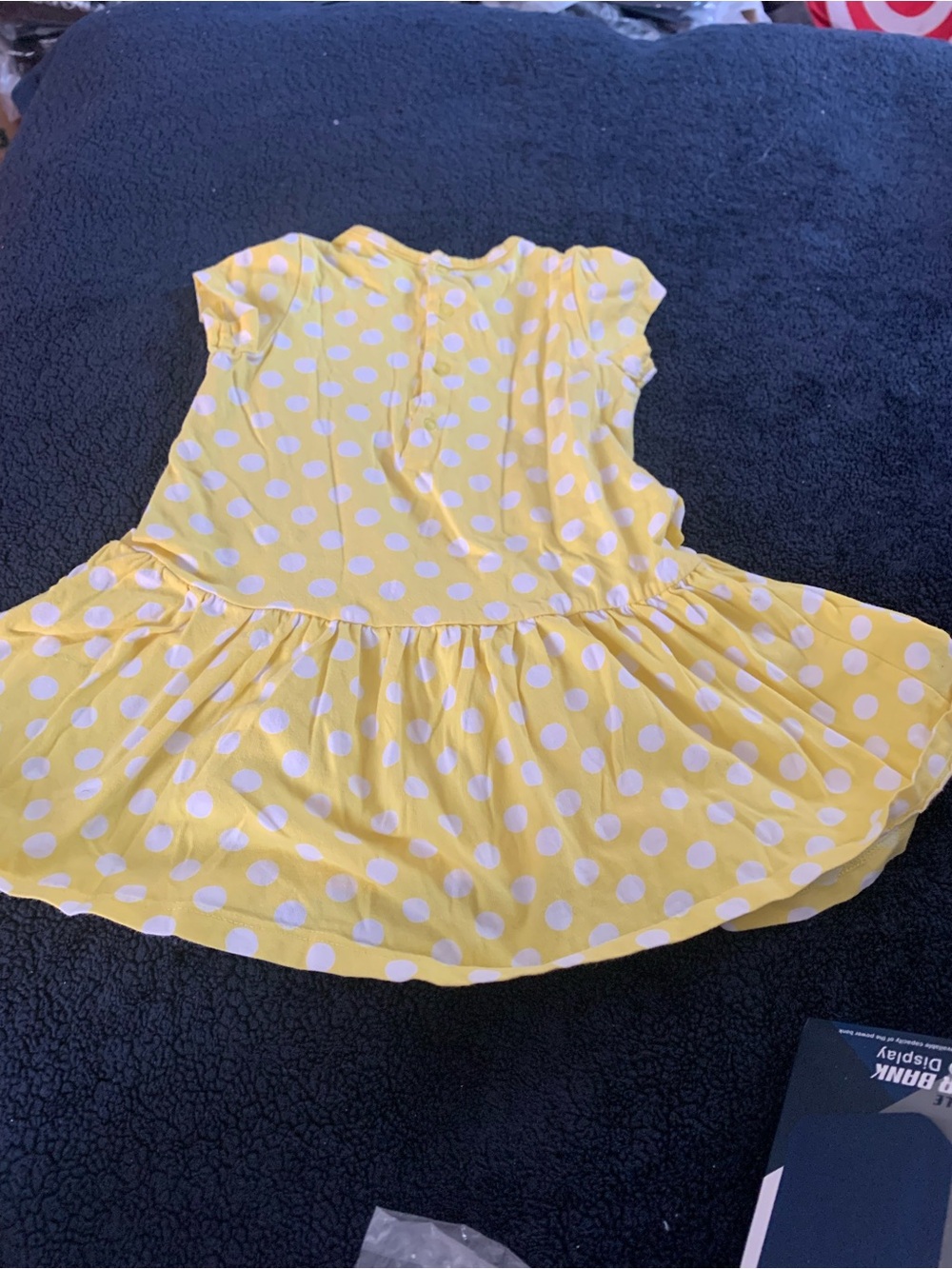 Yellow Polka Dot Kids' Dress - Cute Casual Skater Style